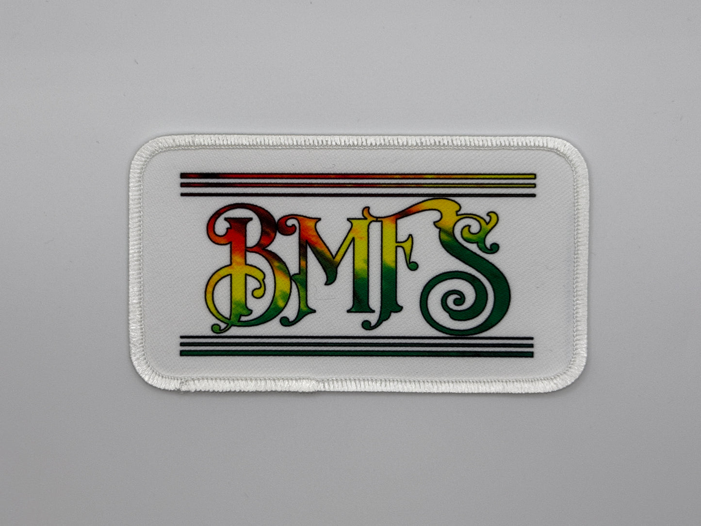 BMFS Tie Dye Printed Patch | Iron On | 33 BMFS