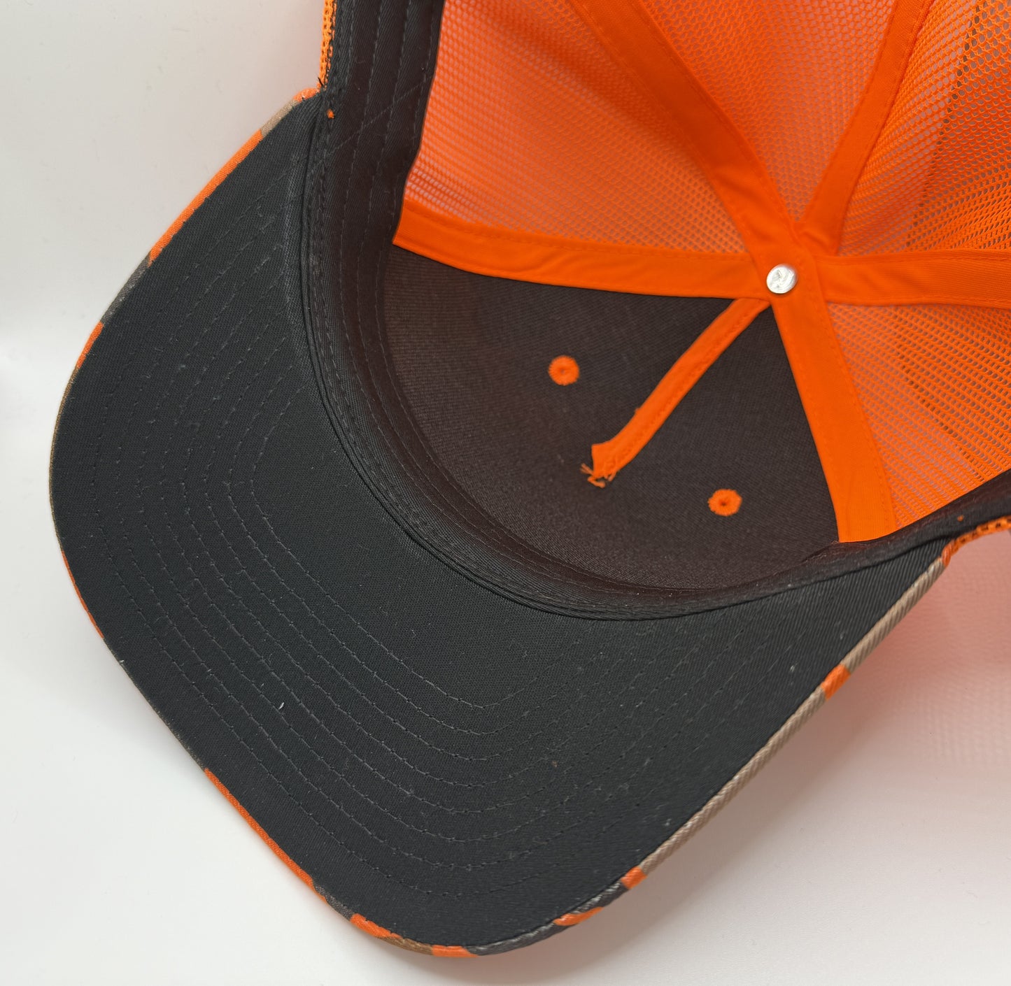 Catch and Release Camo Trucker Cap R112 | Duck Camo Blaze | Printed Graphics | Snapback Cap | BMFS