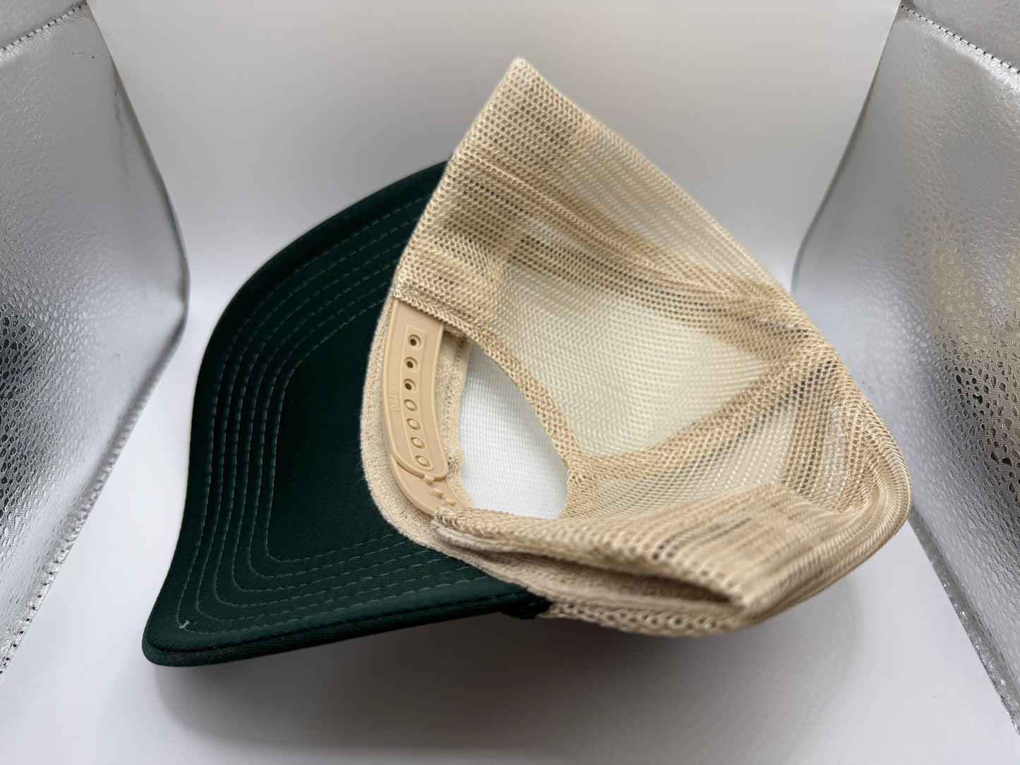 Away From The Mire Park Foam Trucker Cap OTTO | Forest Green Camo | Printed Graphics | Snapback Cap | BMFS