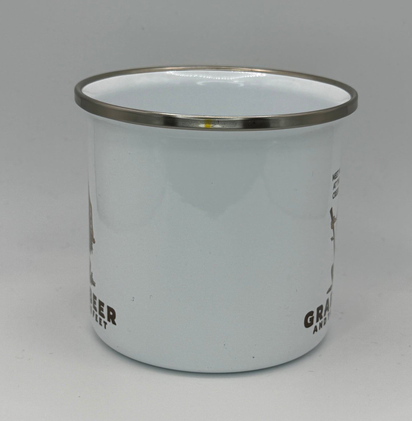 Grab A Beer "Creek" 12oz Enamel Camping Mug | Billy Daisy | Drinkware | BMFS 33