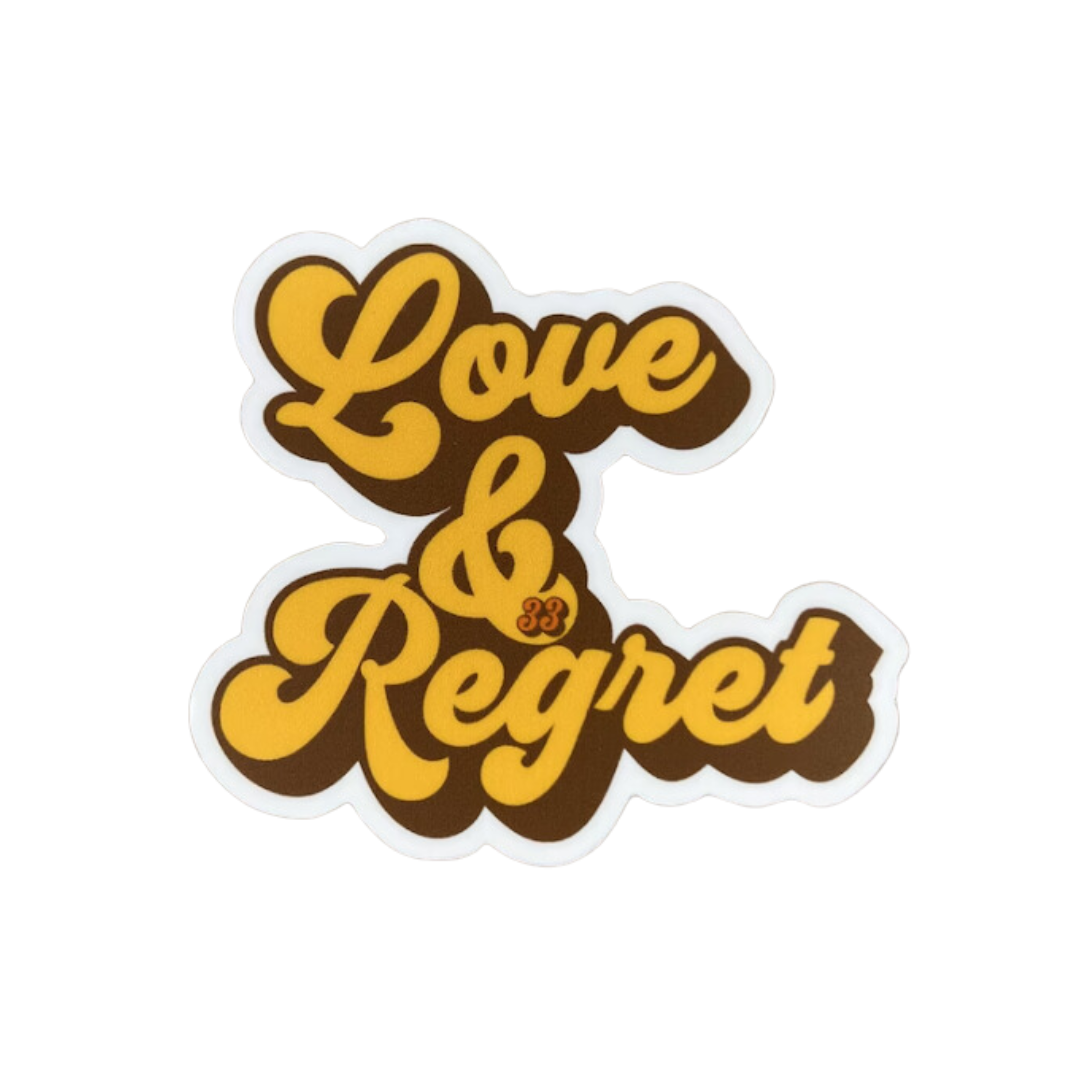 Love & Regret Die-Cut Sticker | Billy Slap | Billy Fan Art | BMFS 33