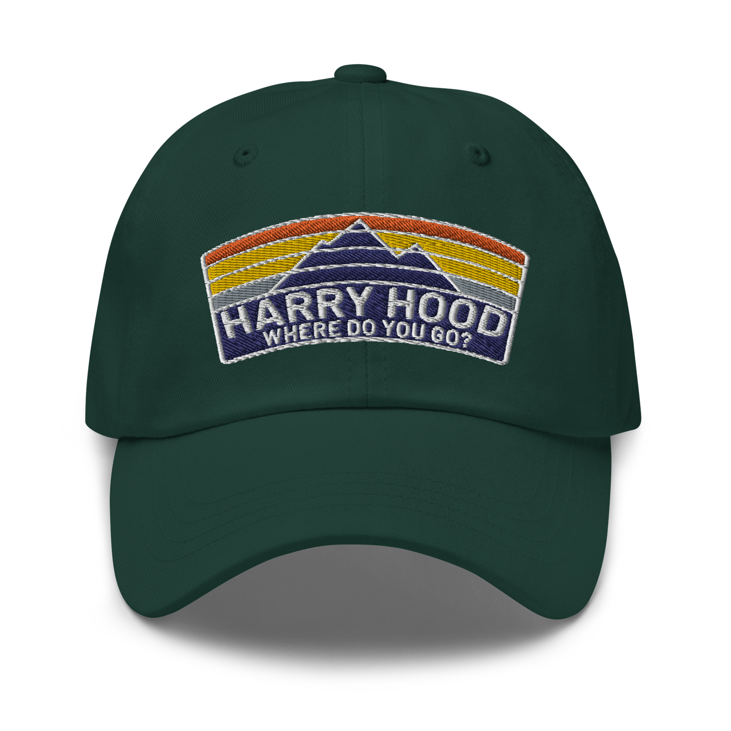 Harry Hood Mountains Embroidery Baseball Cap