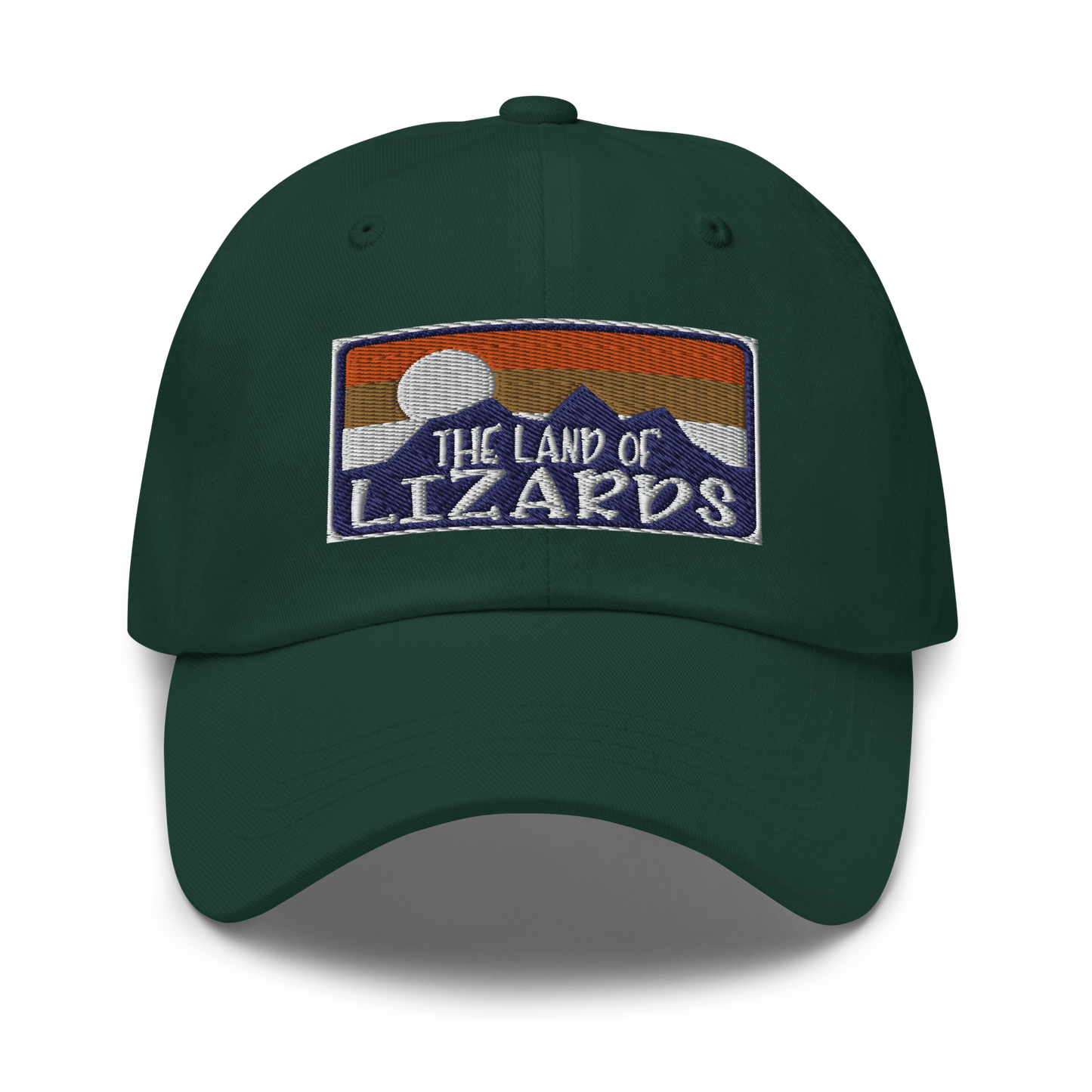 The Land Of Lizards Embroidery Baseball Cap