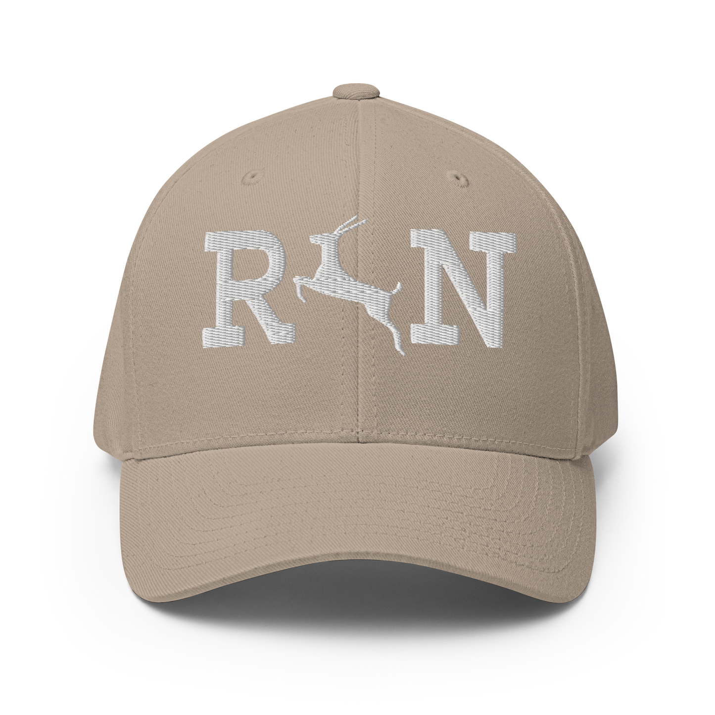 Run Antelope Closed-Back Cap | Flexfit 6277 | Flat Embroidery