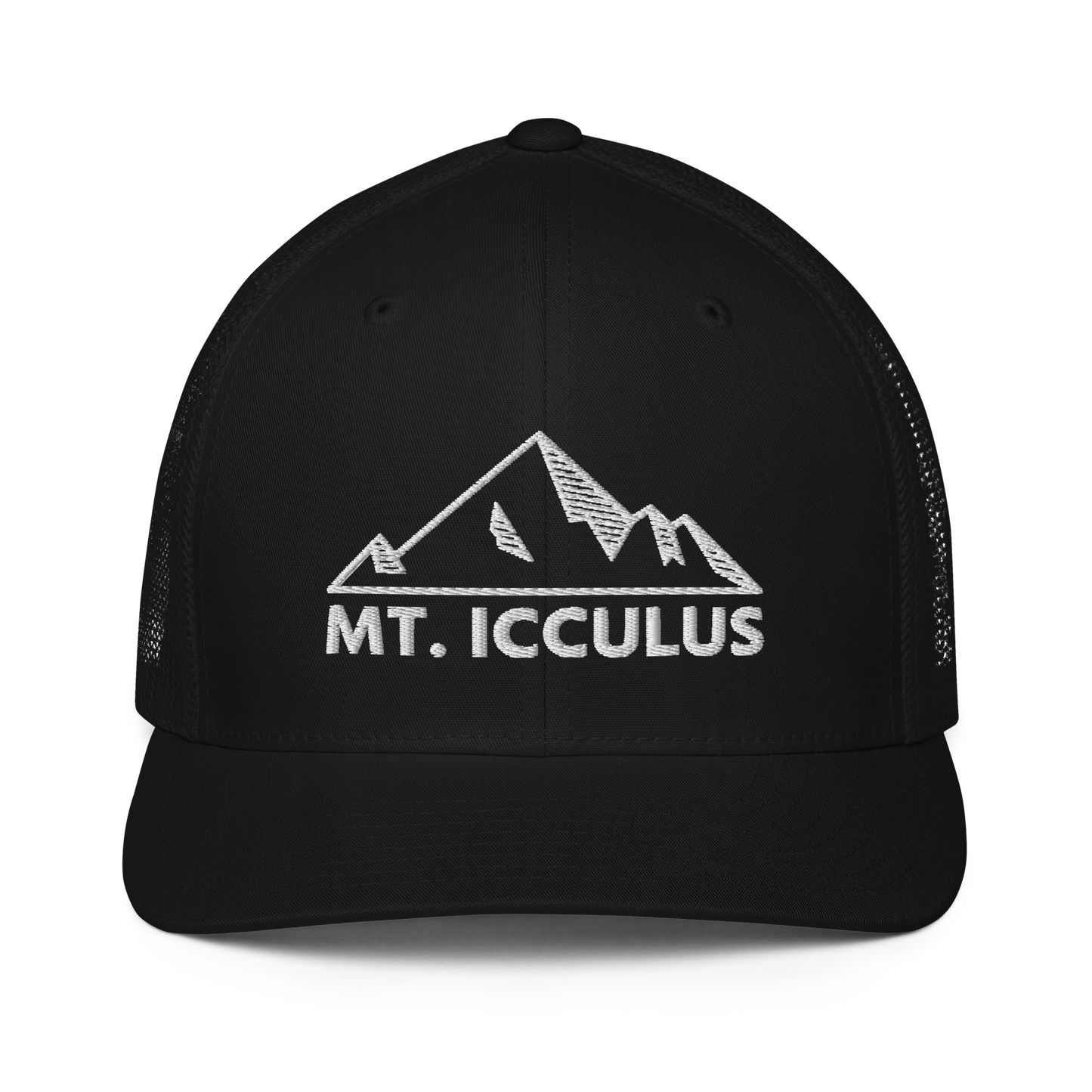 Mt Icculus Closed-back trucker cap | Flexfit 6511 | Flat Embroidery