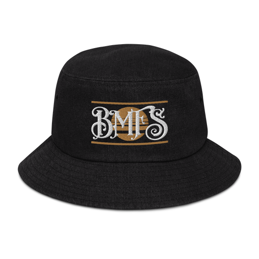 BMFS Sun Denim bucket hat | Flat Embroidery | Inspired Billy Art