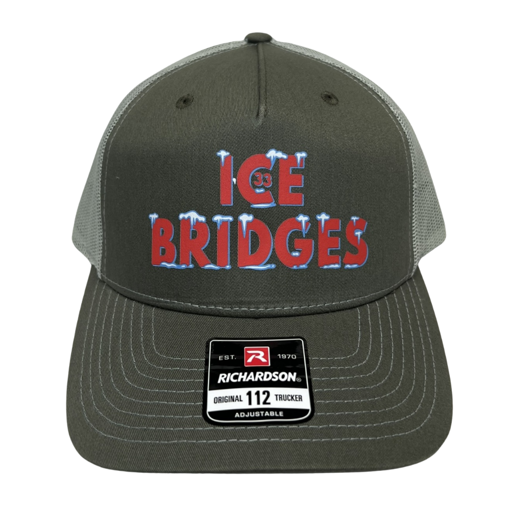Ice Bridges 33 Trucker Cap R112 | Two-Tone | Printed Graphics | Snapback Cap | BMFS