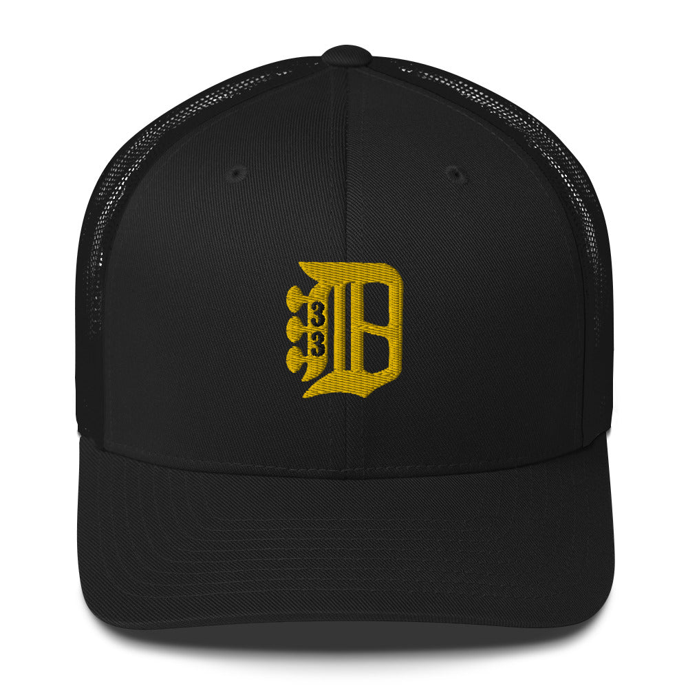 Billy Detroit Style Trucker Cap | Flat Embroidery | 33 Billy Inspired Art