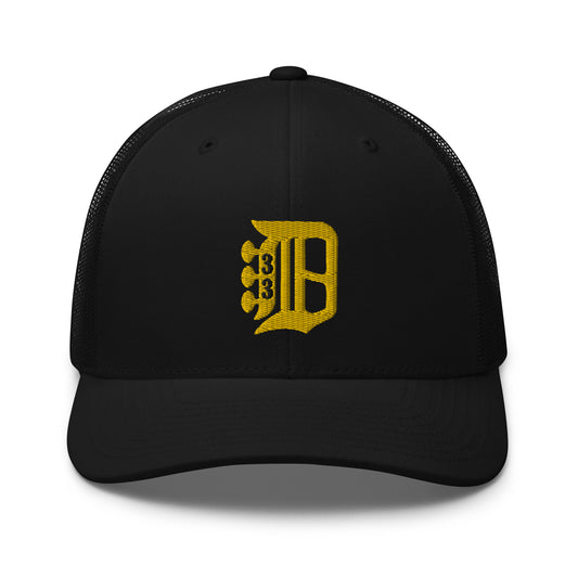 Billy Detroit Style Trucker Cap | Flat Embroidery | 33 Billy Inspired Art