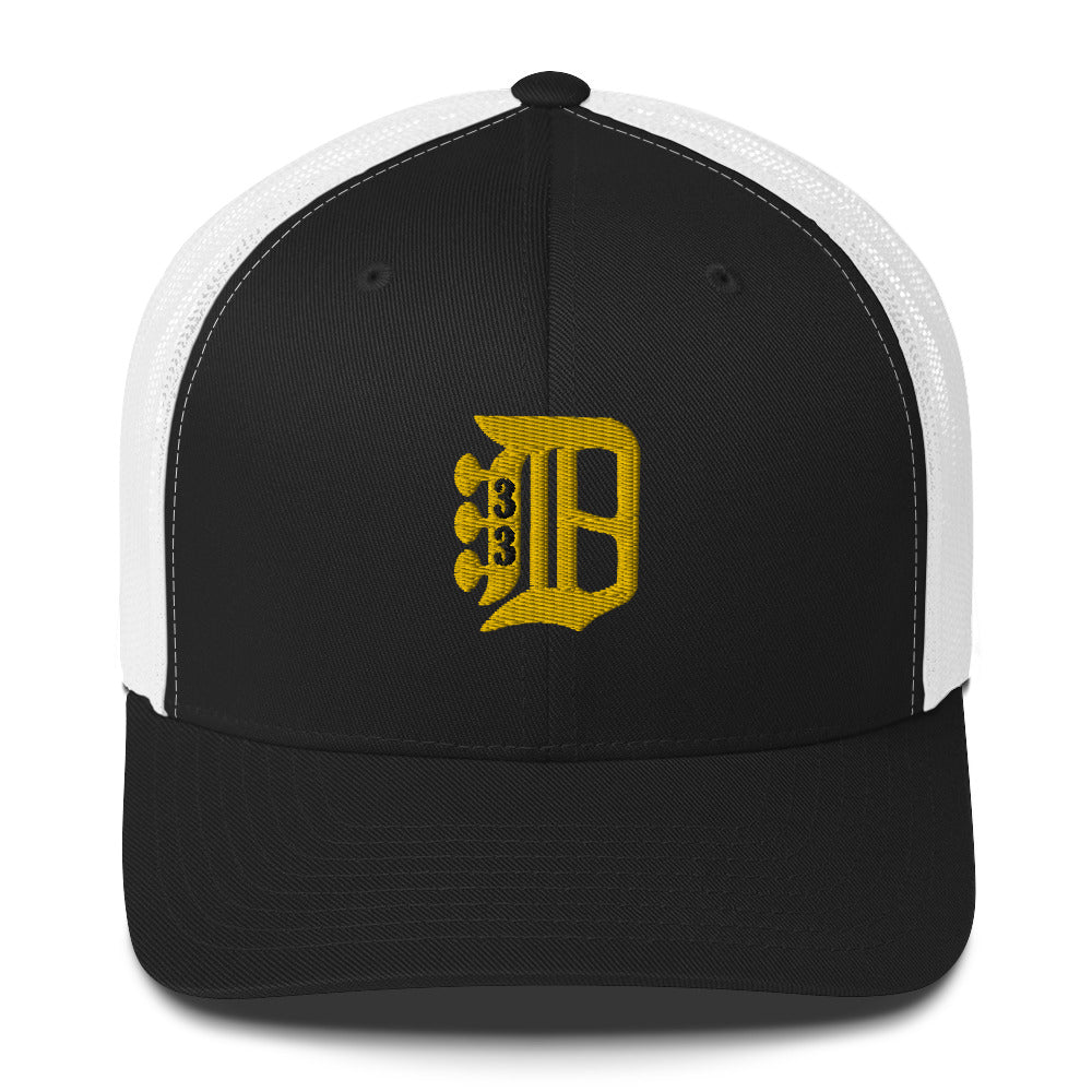 Billy Detroit Style Trucker Cap | Flat Embroidery | 33 Billy Inspired Art