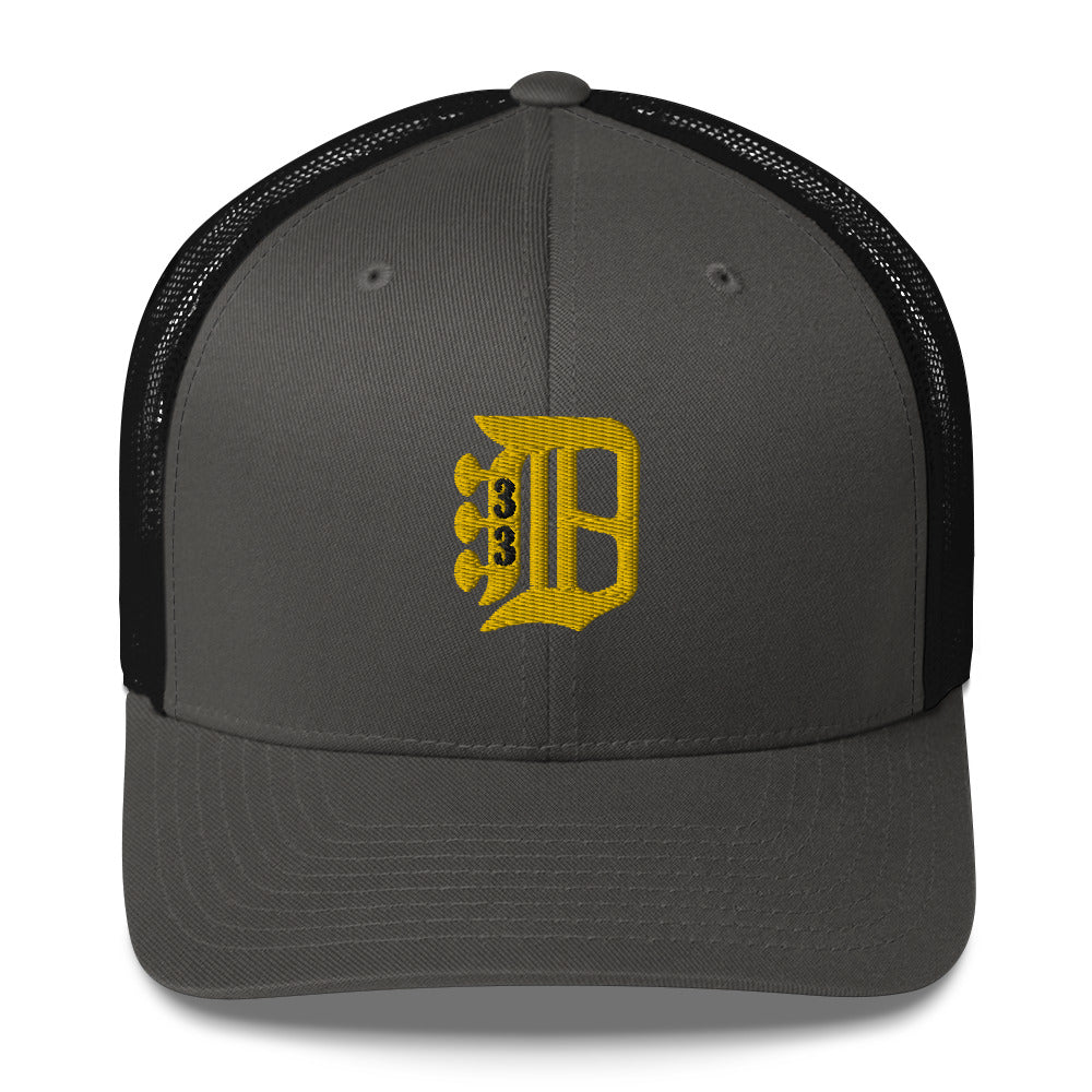 Billy Detroit Style Trucker Cap | Flat Embroidery | 33 Billy Inspired Art