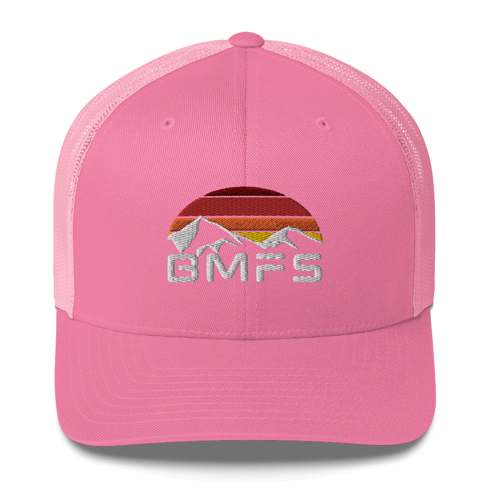 BMFS Mountains Trucker Cap | Flat Embroidery | 33 Billy Inspired Art