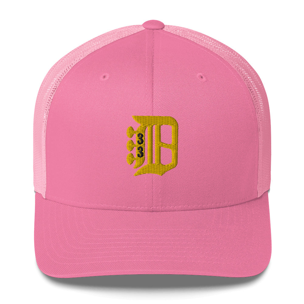 Billy Detroit Style Trucker Cap | Flat Embroidery | 33 Billy Inspired Art