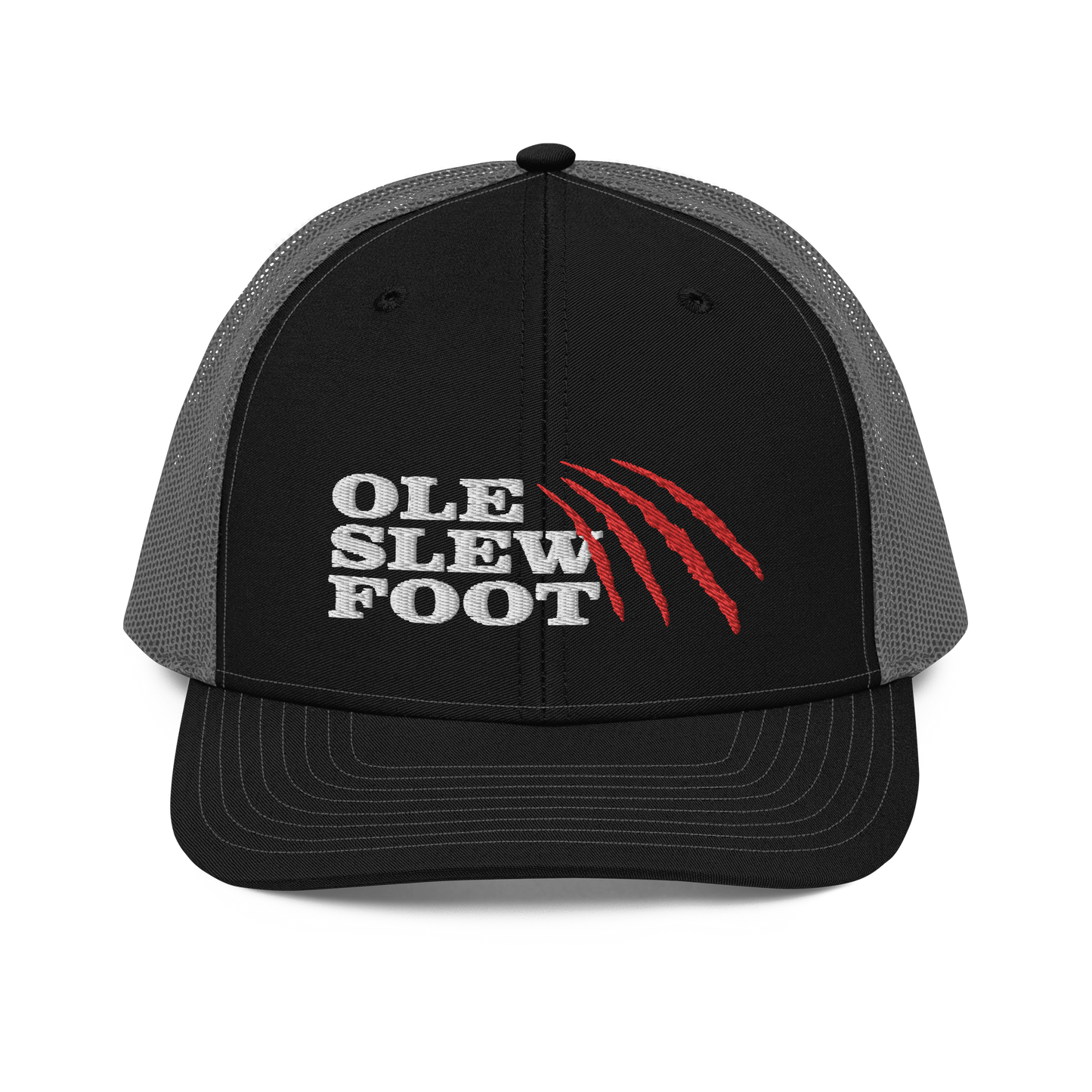 Ole Slew Foot Flat Embroidery | Snapback Trucker Cap | Richardson 112