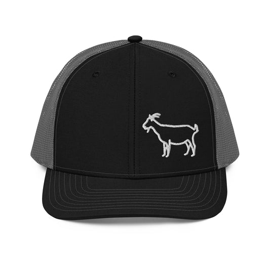 Goat Flat Embroidery | Snapback Trucker Cap | Richardson 112