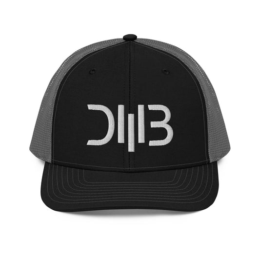 Cryptic Symbols Embroidery Trucker Cap | R112 | Dave Lot Art