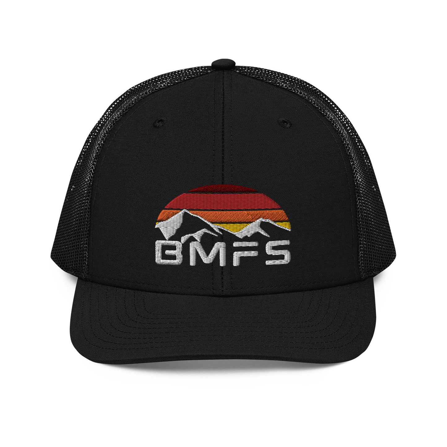 BMFS Mountains Flat Embroidery | Snapback Trucker Cap | Richardson 112