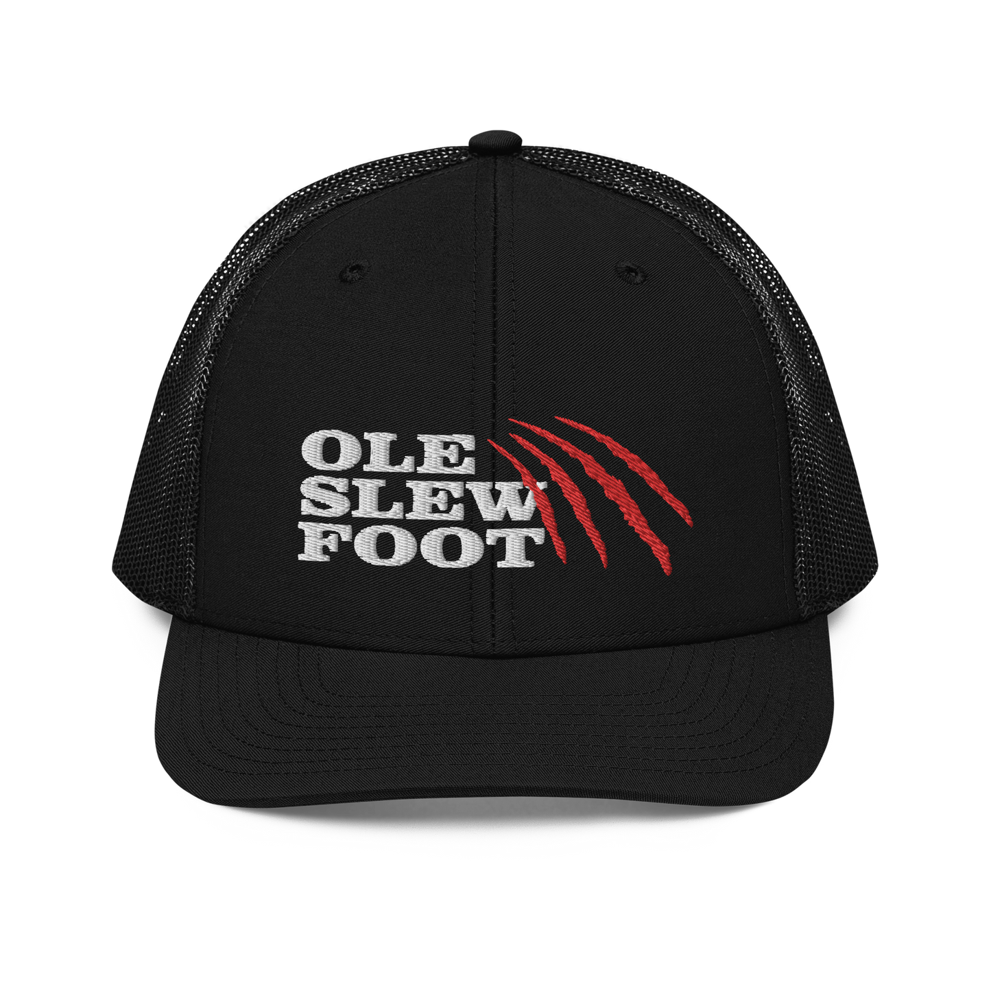 Ole Slew Foot Flat Embroidery | Snapback Trucker Cap | Richardson 112