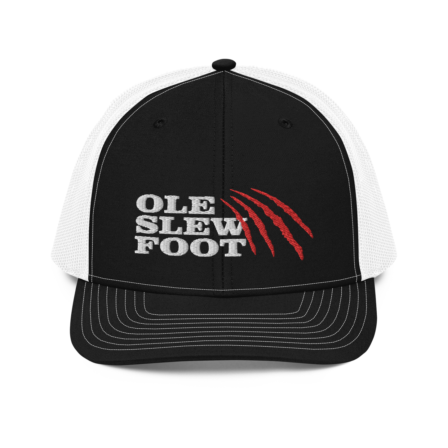 Ole Slew Foot Flat Embroidery | Snapback Trucker Cap | Richardson 112