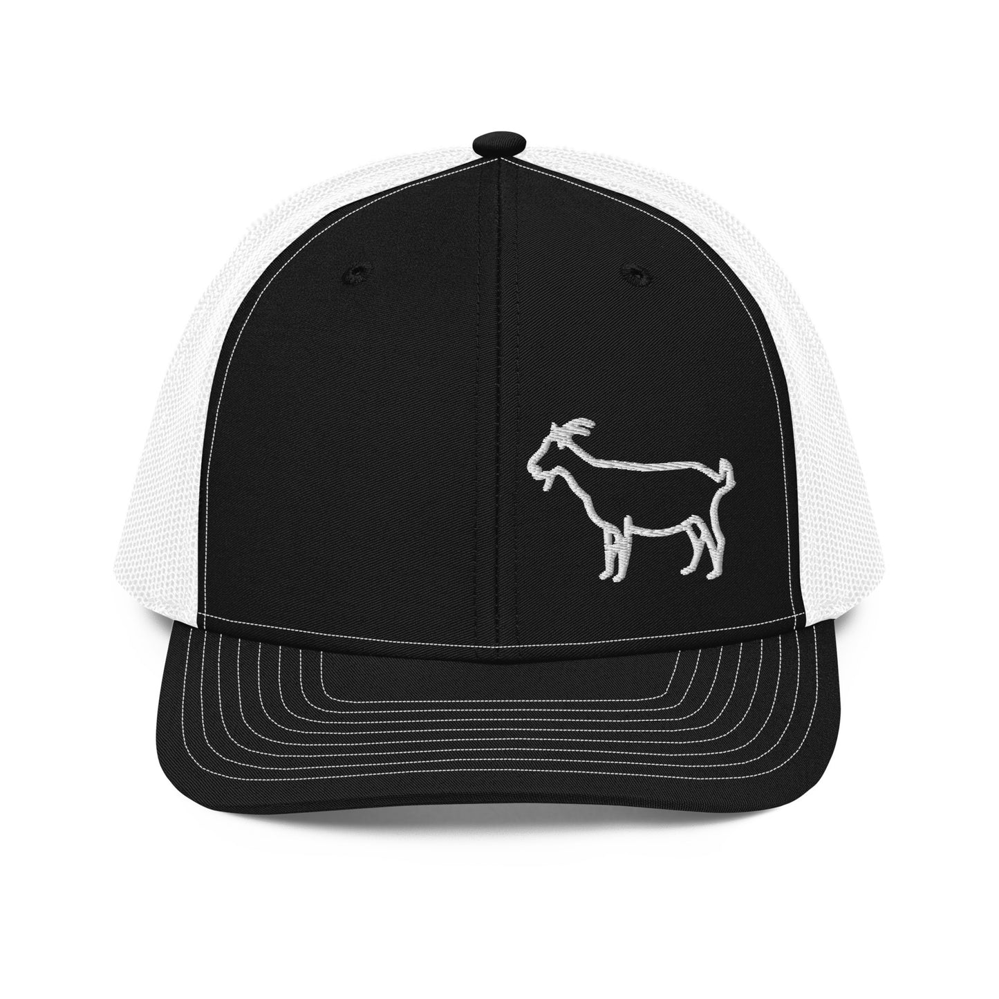 Goat Flat Embroidery | Snapback Trucker Cap | Richardson 112