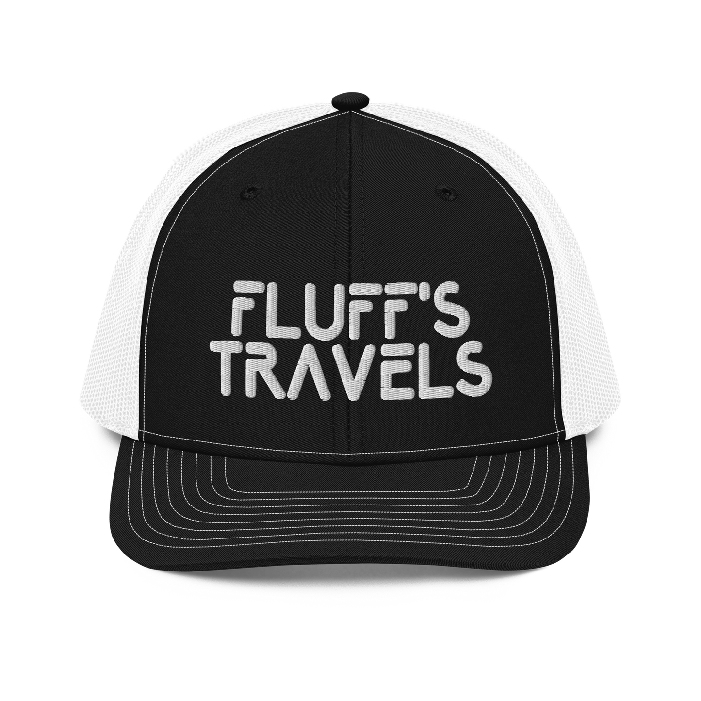 Fluffs Travels Embroidery 112 Snapback Cap