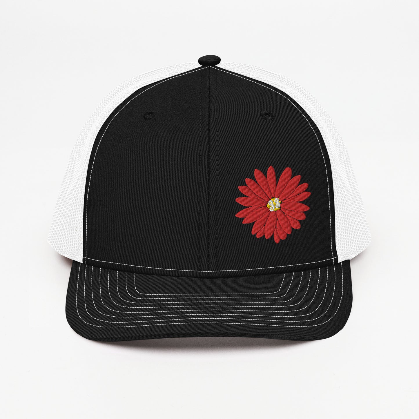 Red Daisy Offset | Snapback Trucker Cap | Richardson 112