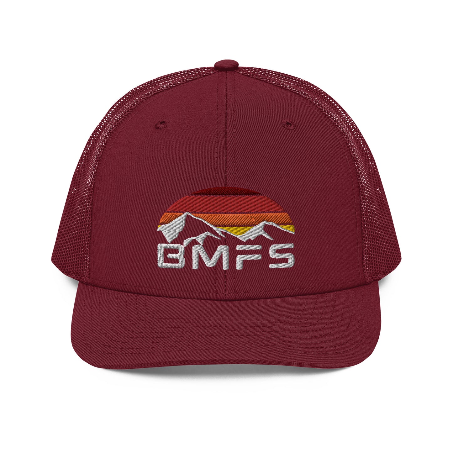 BMFS Mountains Flat Embroidery | Snapback Trucker Cap | Richardson 112