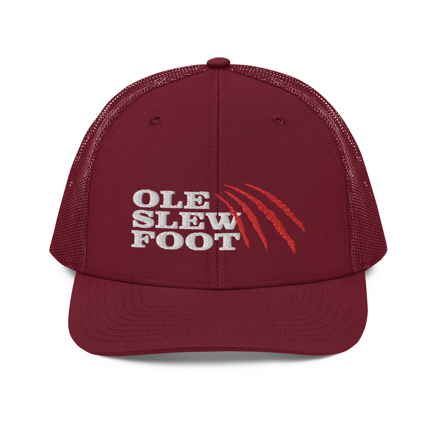 Ole Slew Foot Flat Embroidery | Snapback Trucker Cap | Richardson 112