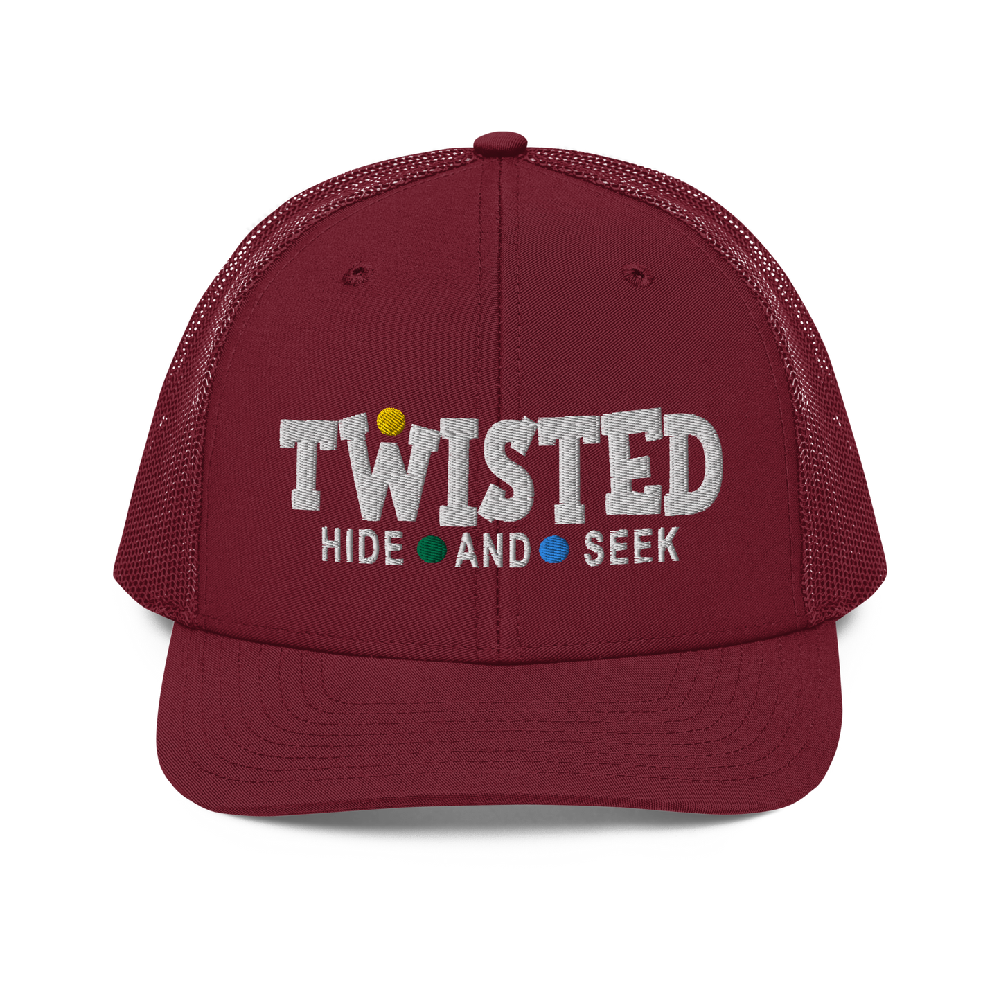Twisted Hide And Seel | Snapback Trucker Cap | Richardson 112