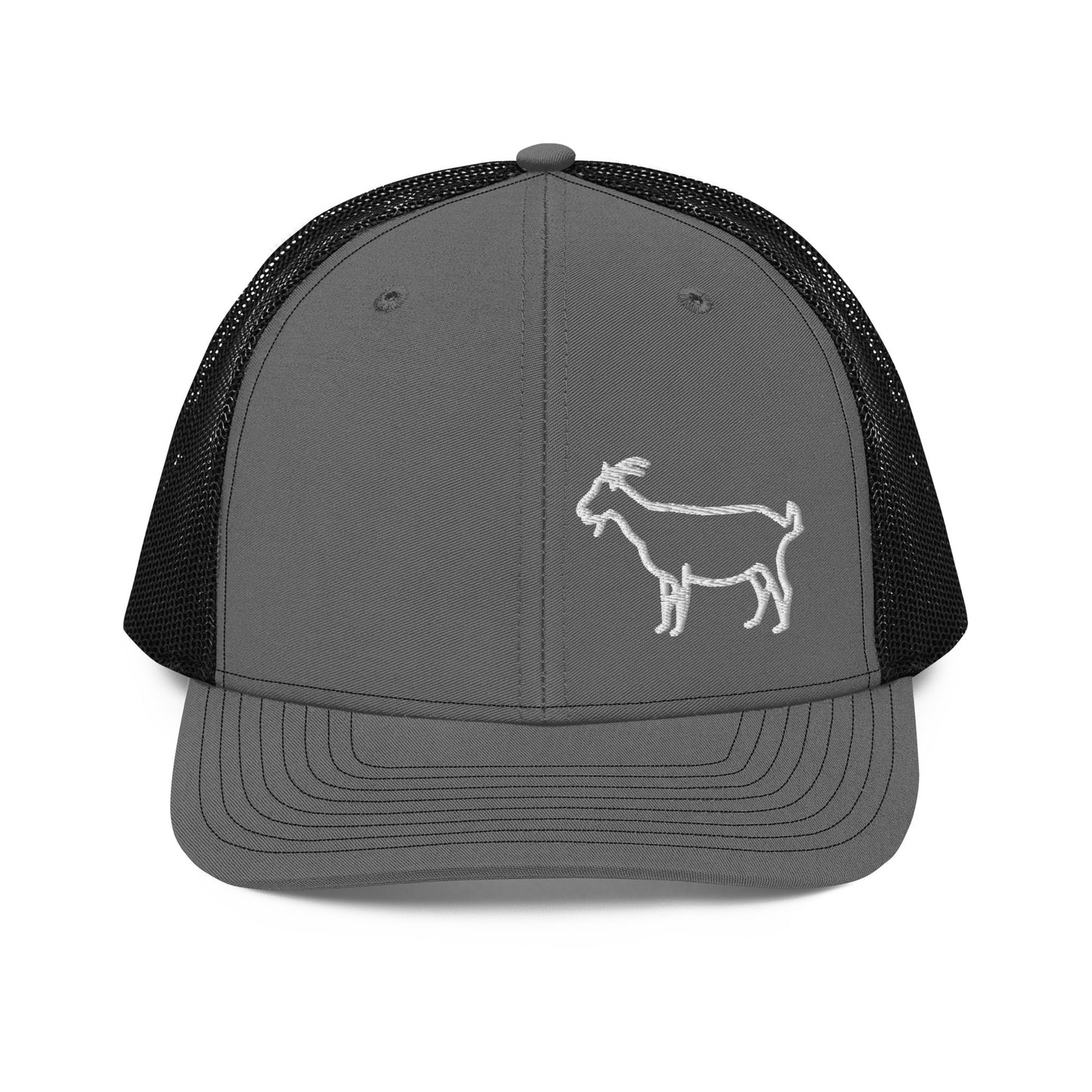 Goat Flat Embroidery | Snapback Trucker Cap | Richardson 112