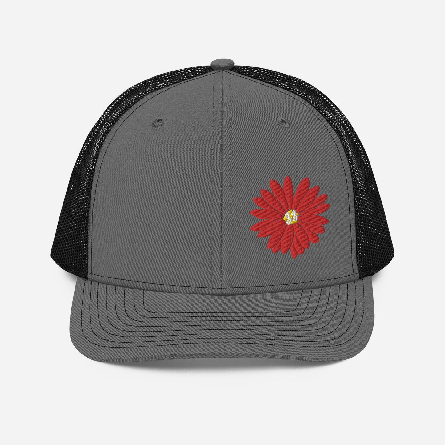 Red Daisy Offset | Snapback Trucker Cap | Richardson 112