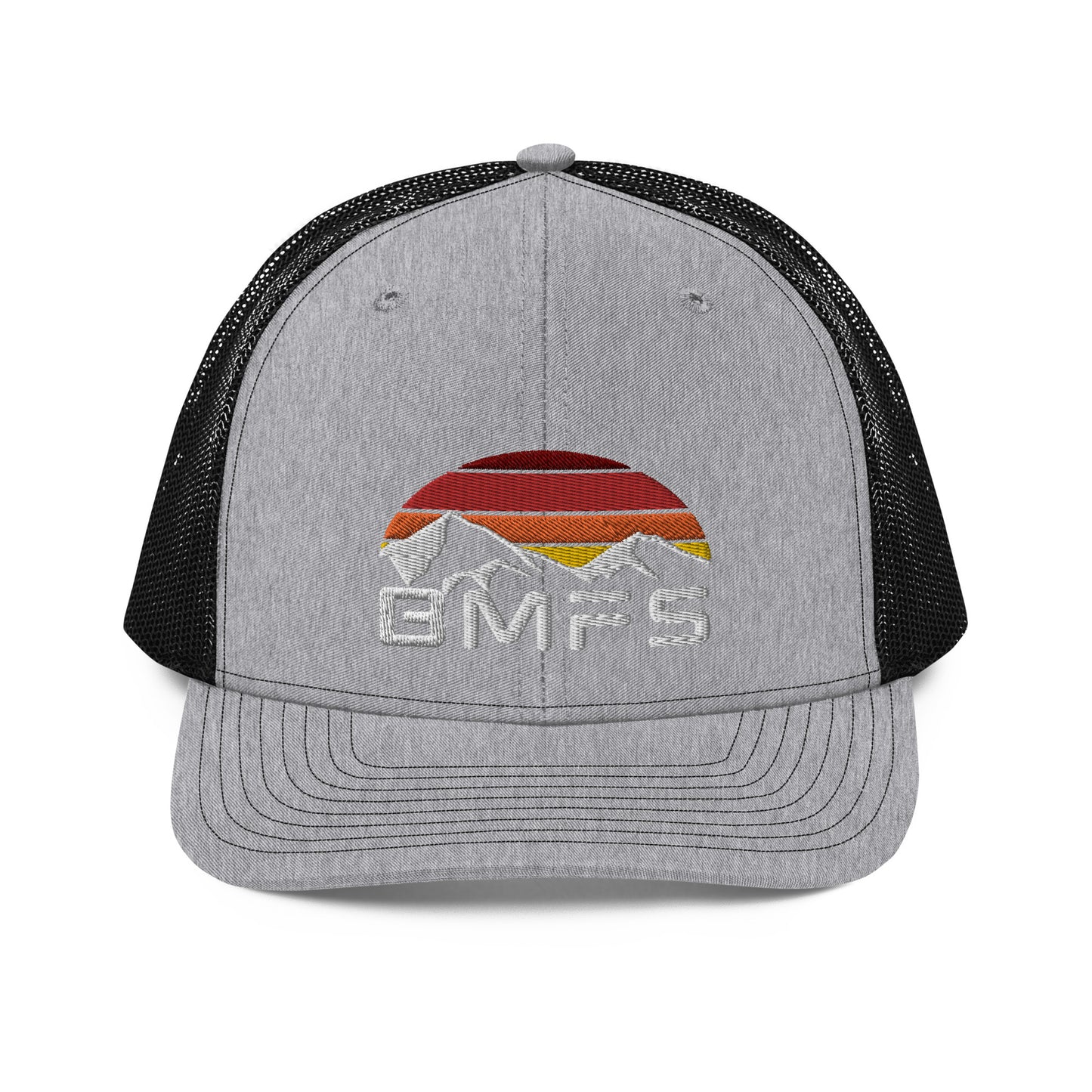 BMFS Mountains Flat Embroidery | Snapback Trucker Cap | Richardson 112