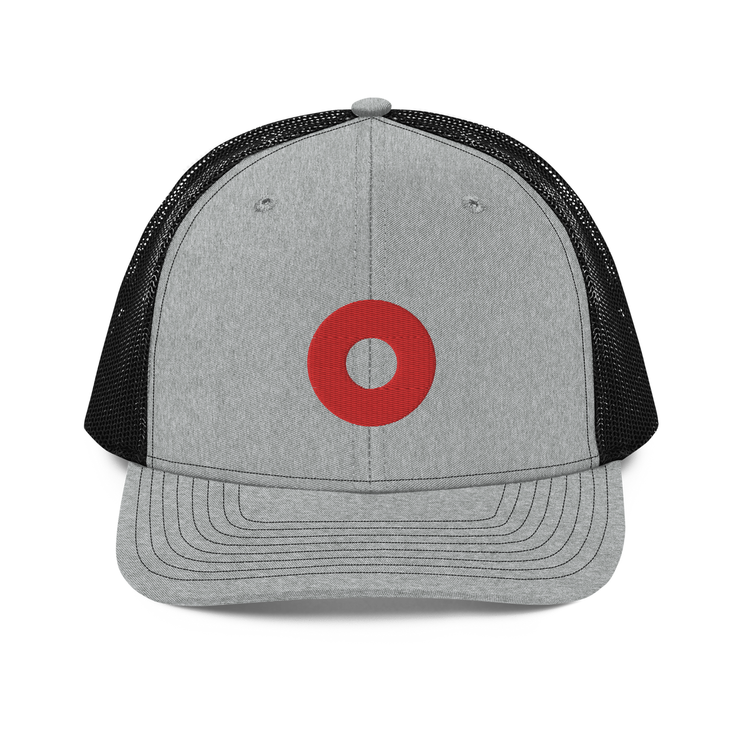 Red Donut Center Embroidery 112 Snapback Cap