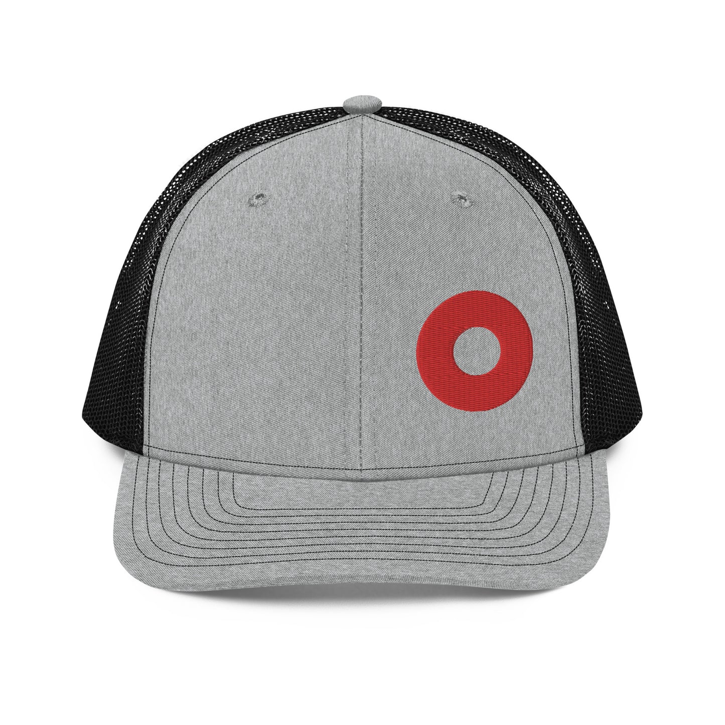 Red Donut Off Center Embroidery 112 Snapback Cap
