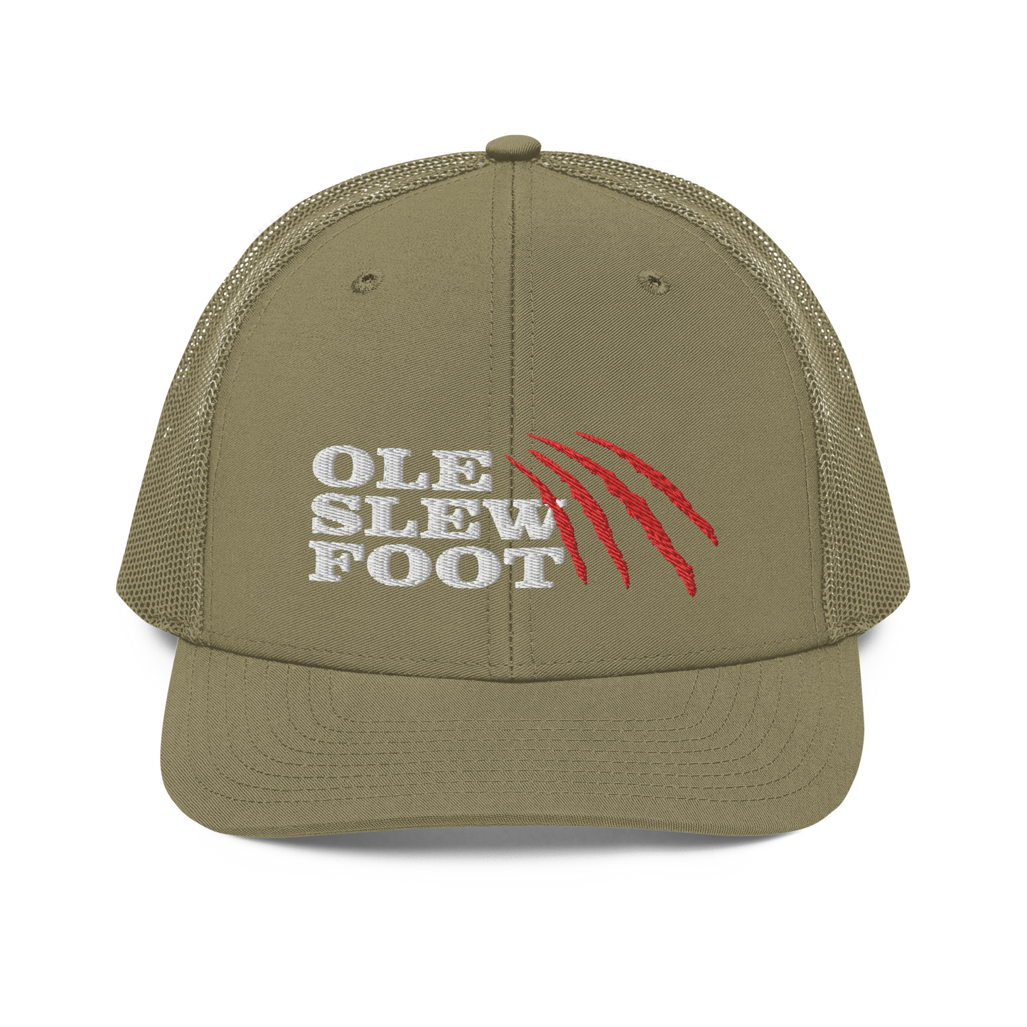 Ole Slew Foot Flat Embroidery | Snapback Trucker Cap | Richardson 112