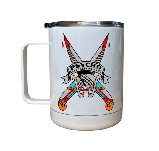 Psycho 13oz Steel Mug | Tumbler | Drinkware | BMFS 33