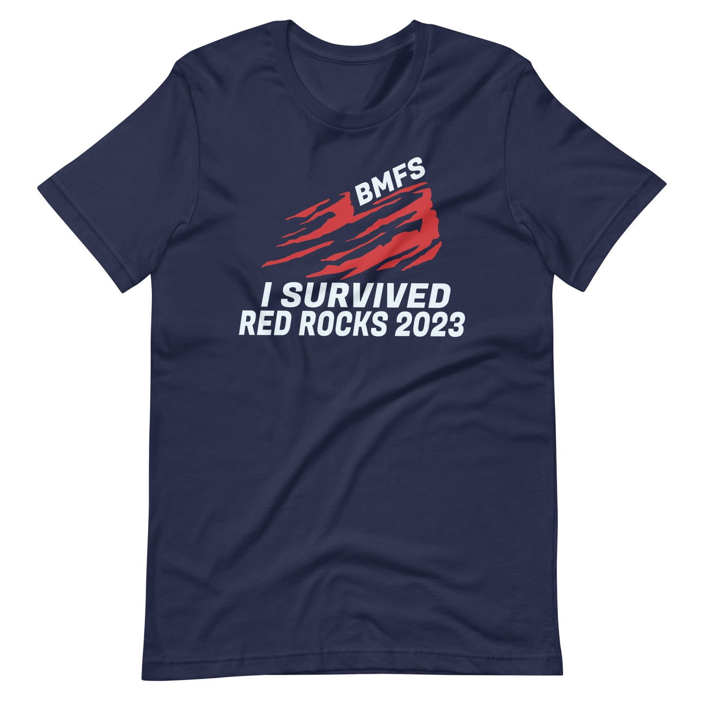 BMFS I Survived Red Rocks 2023 Bella + Canvas Premium Cotton | 33 BMFS THE GOAT