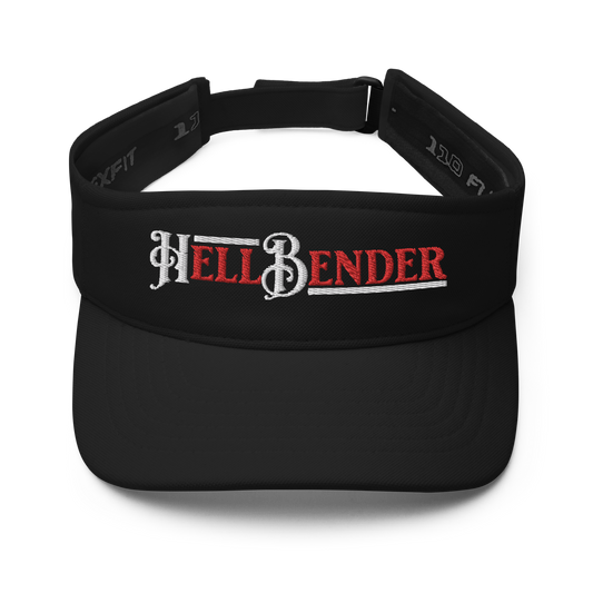 Hell Bender | Flat Embroidery | Inspired Strings Art Cap | Lot Style Visor | Bluegrass Band Swag