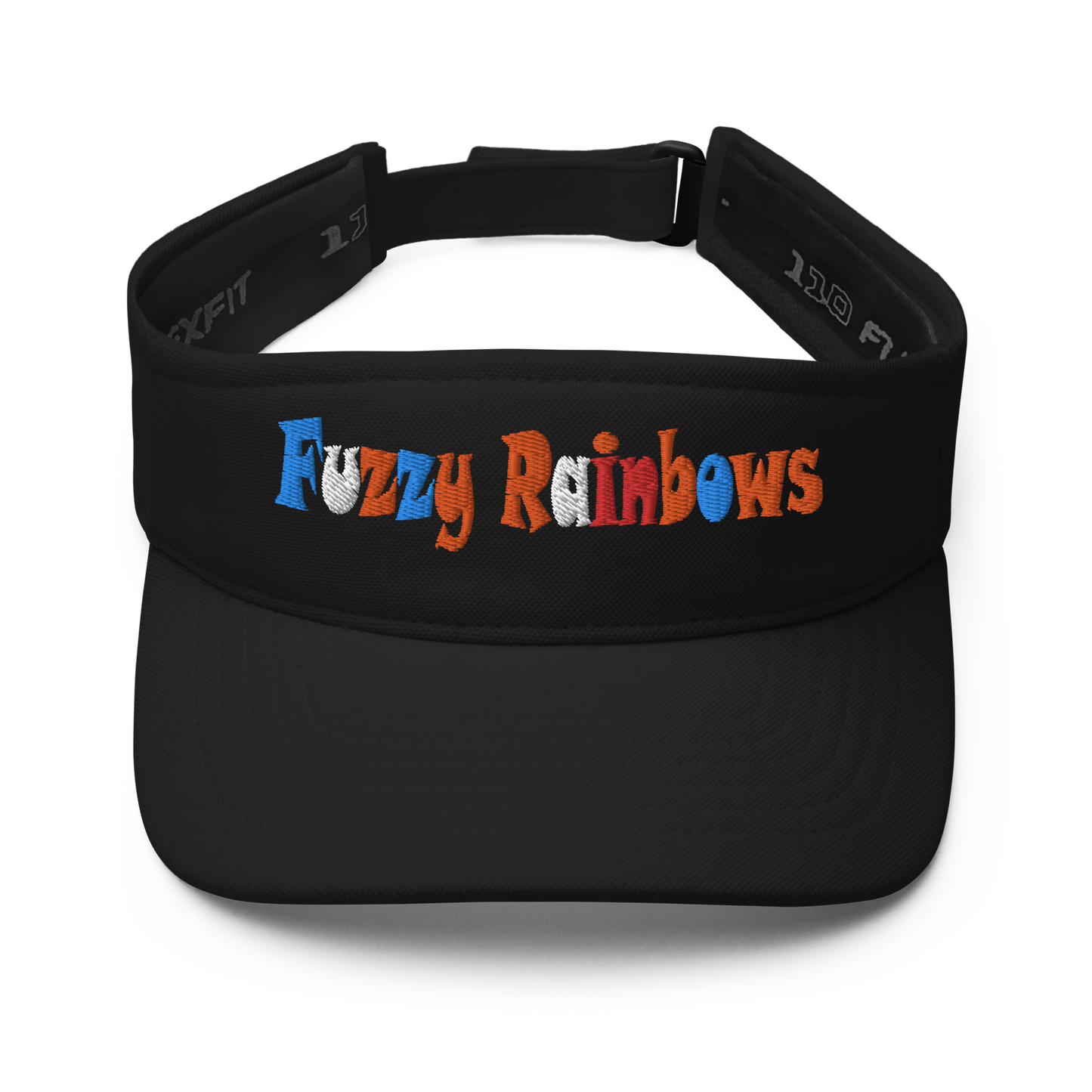Fuzzy Rainbows | Flat Embroidery | Inspired Strings Art Cap | Lot Style Visor | Bluegrass Band Swag