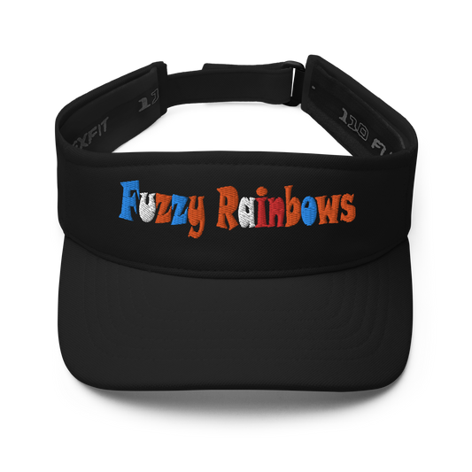 Fuzzy Rainbows | Flat Embroidery | Inspired Strings Art Cap | Lot Style Visor | Bluegrass Band Swag