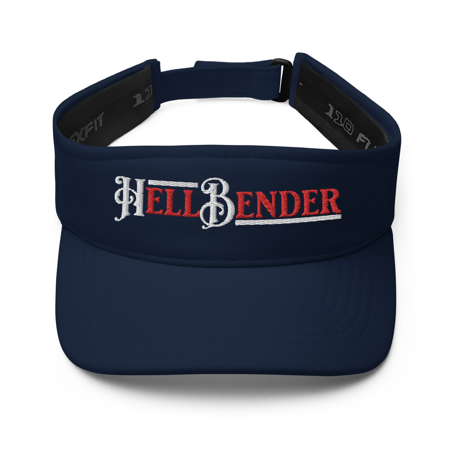 Hell Bender | Flat Embroidery | Inspired Strings Art Cap | Lot Style Visor | Bluegrass Band Swag