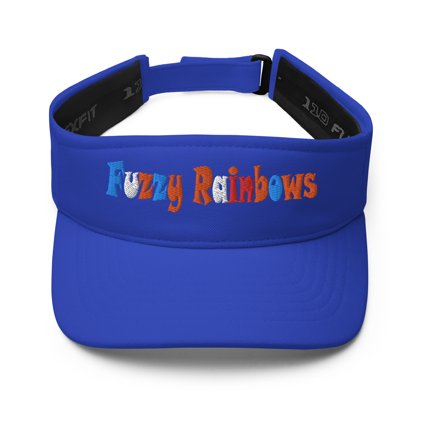 Fuzzy Rainbows | Flat Embroidery | Inspired Strings Art Cap | Lot Style Visor | Bluegrass Band Swag