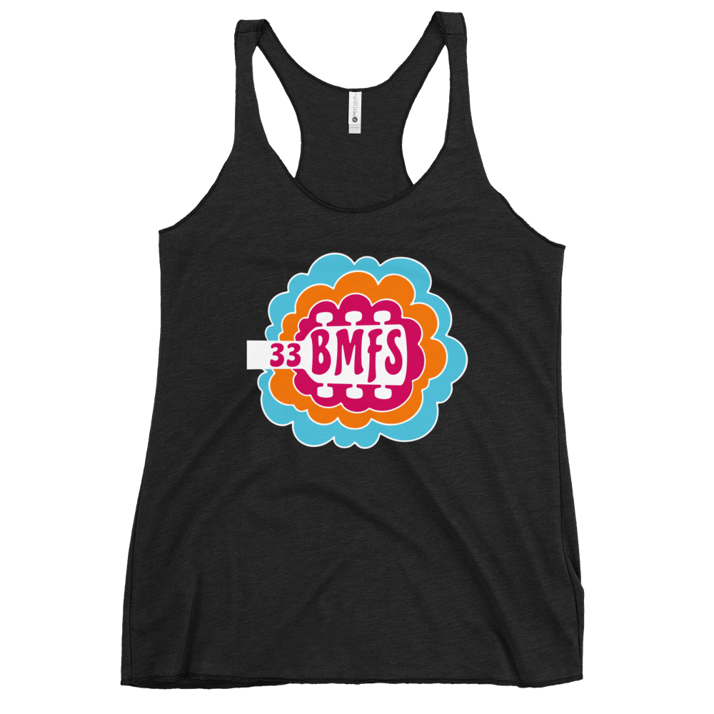 BMFS 33 Headstock Retro | Women's Racerback Tank | BMFS 33 | Ladies Top