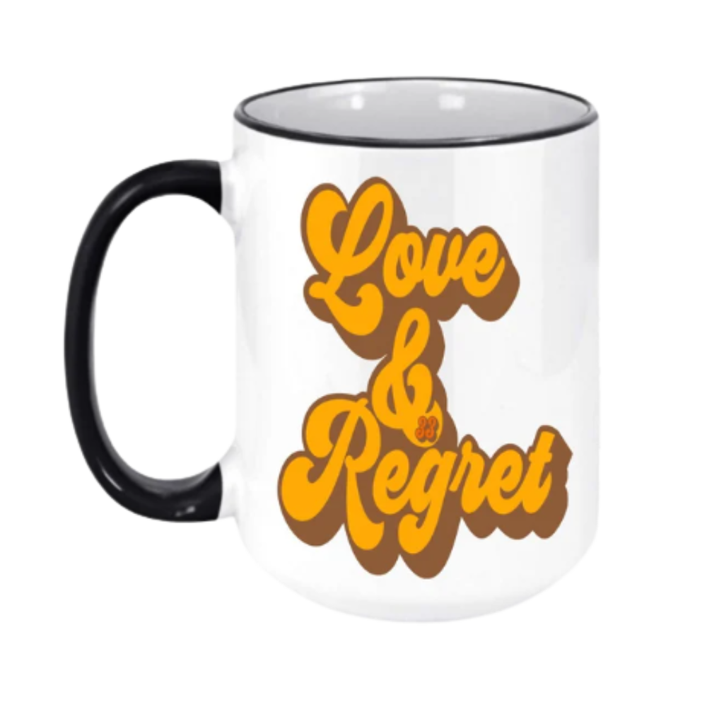 Love & Regret Ceramic Coffee Mug | BMFS 33 | Ink/Printed Image