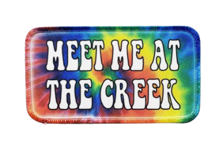 Meet Me At The Creek Tie Dye Printed Patch | Iron On | 33 BMFS