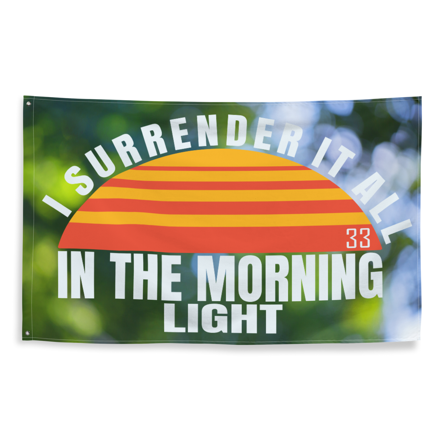 In The Morning Light Flag | 2 iron grommets | 56" x 34 ½" | Billy Fan Art