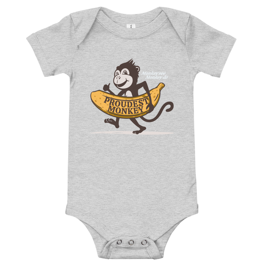 Proudest Monkey Bella + Canvas baby bodysuit | One Piece | DMB Fan Art | DTG