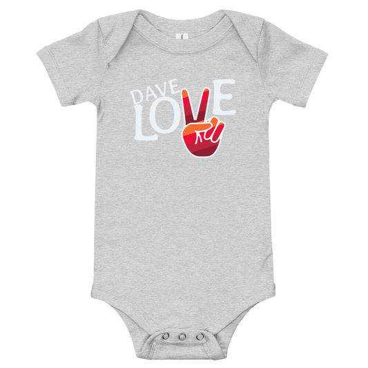Dave Love Peace Baby Bella + Canvas baby bodysuit | One Piece | DMB Fan Art| DTG