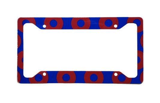 Red Donuts | Aluminum License Plate Frame | 12.25" x 6.5" | Ink/Printed Image