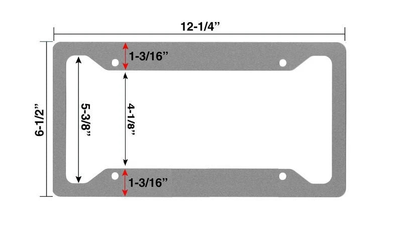 White Lines Road Version | Aluminum License Plate Frame | Ink/Printed Image